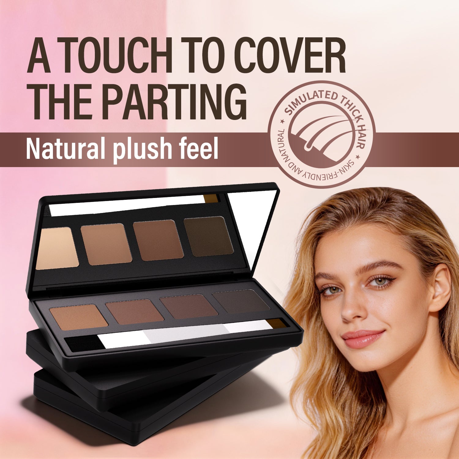 Four-colour hairline pink shadow plate