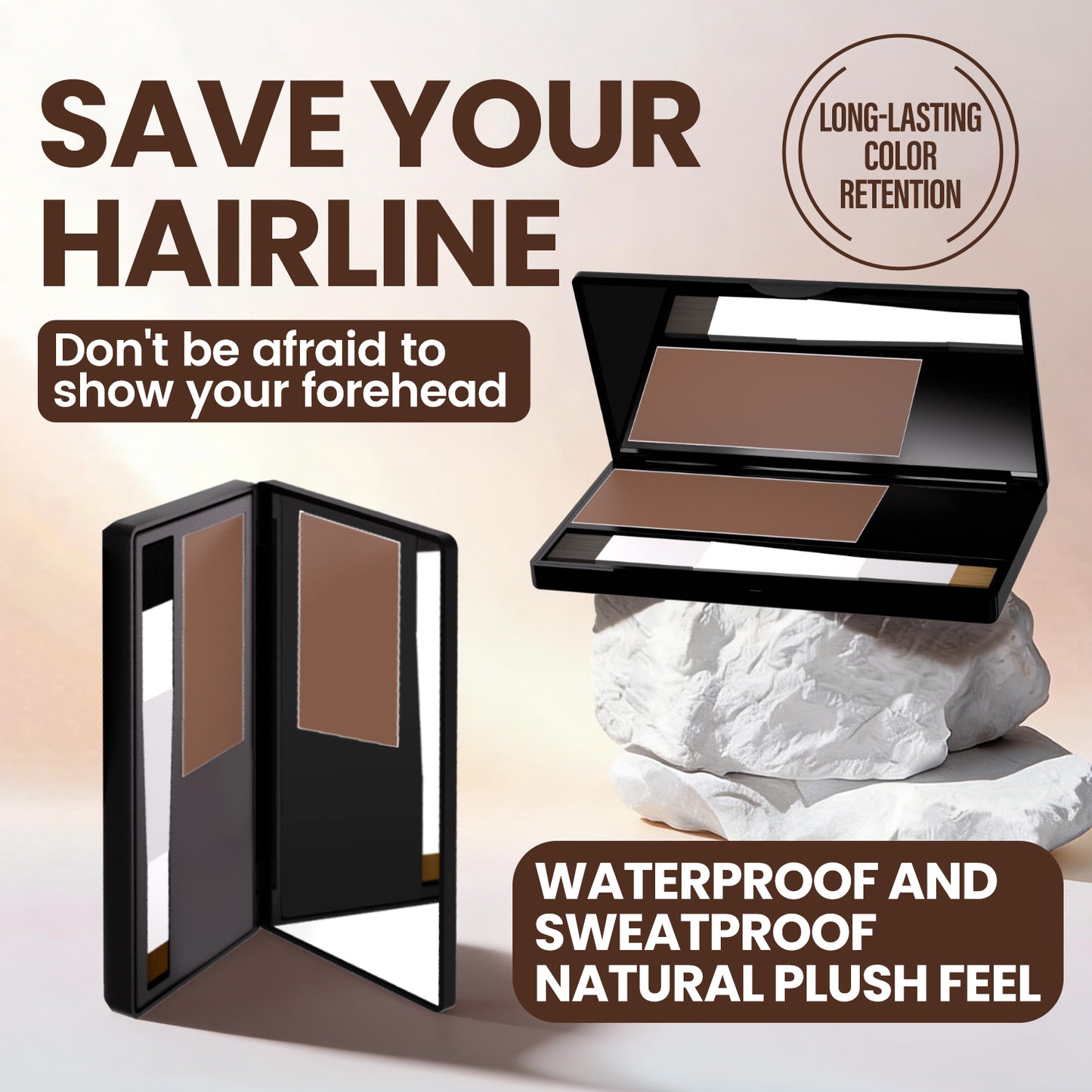 Hair line powder forehead hair supplement