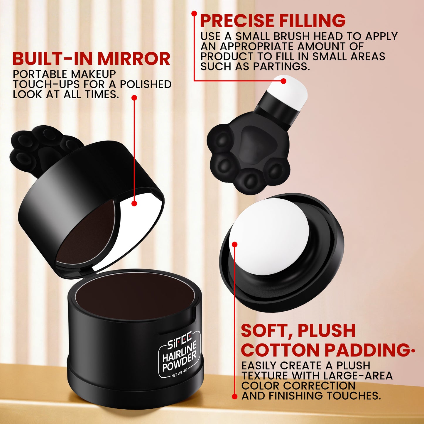 Cat's claw hairline mud