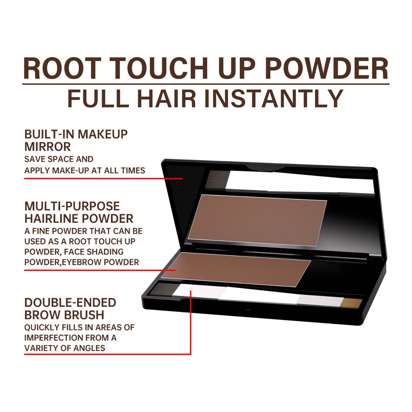 Hair line powder forehead hair supplement