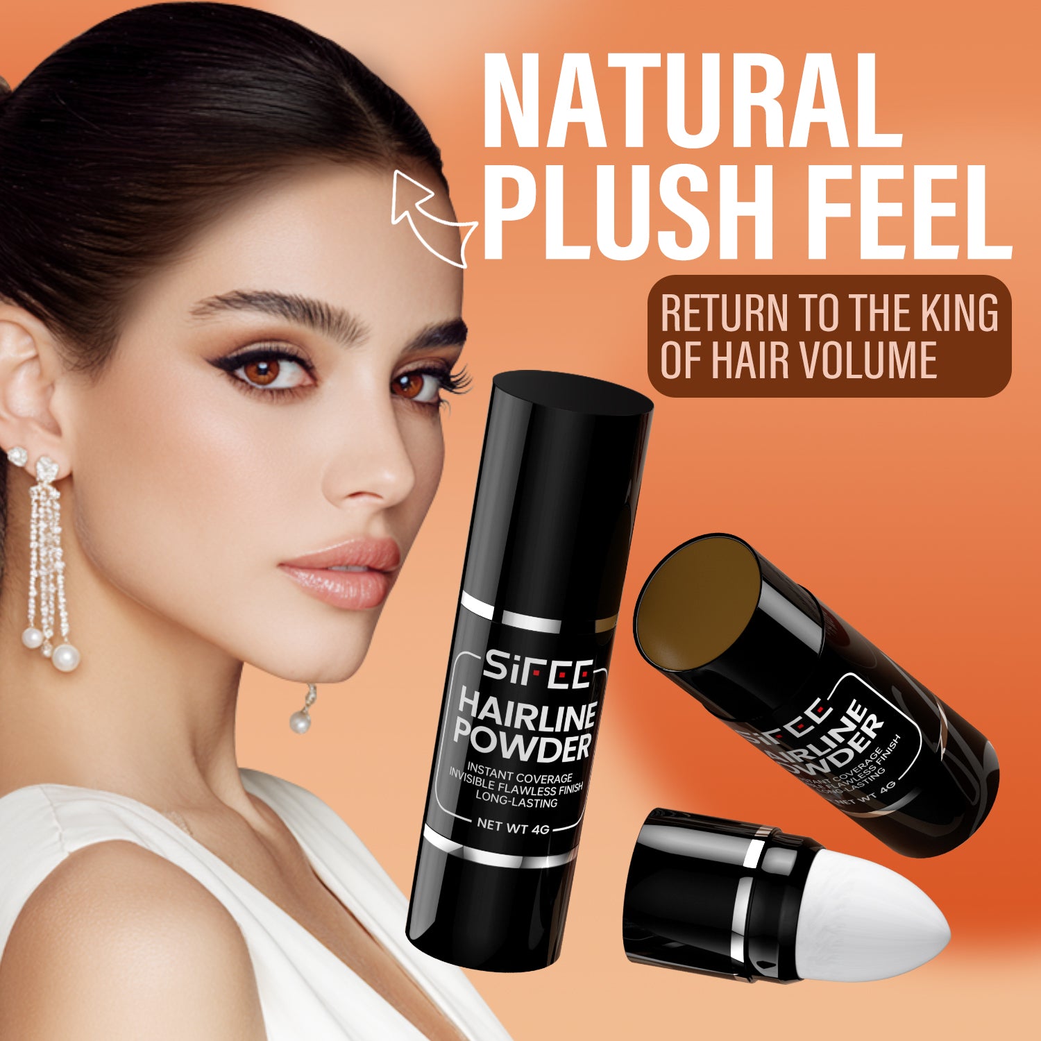 Forehead hairline powder shadow covering