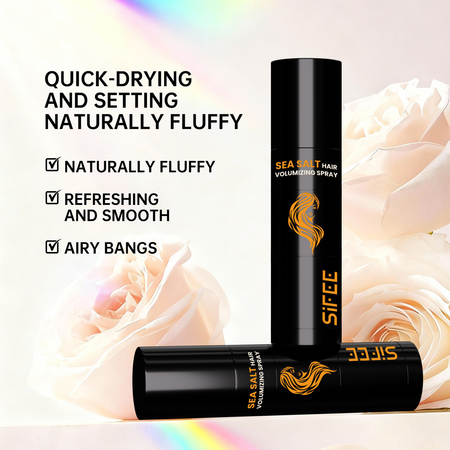 Hair fluffy wash free spray